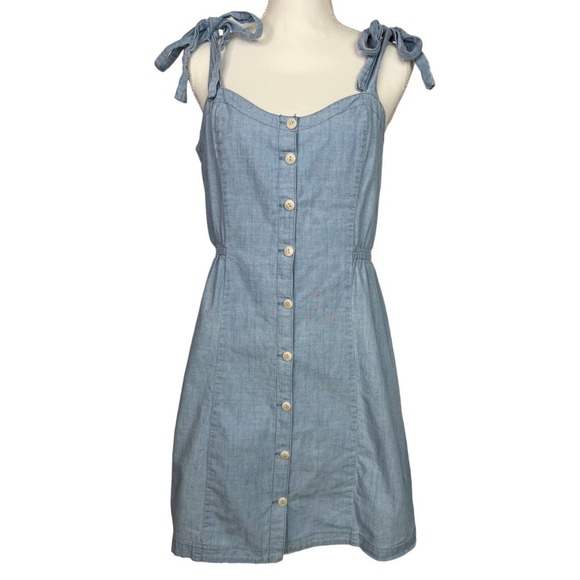 Madewell Light Blue Mini Dress - Picture 1 of 10